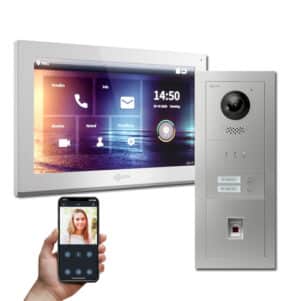 Türsprechanlage mit 2 Klingeln und Fingerprint