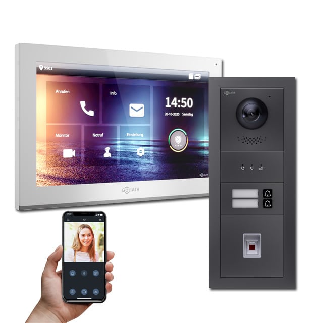 Türsprechanlage von Goliath mit Fingerprint