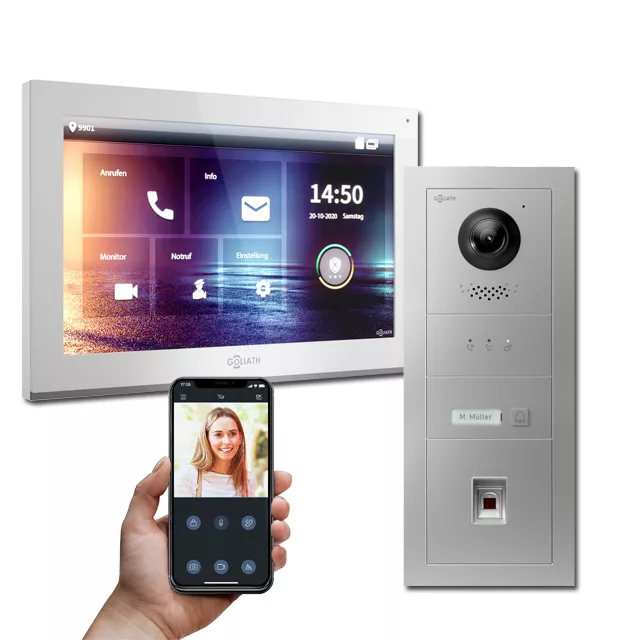 Goliath Türsprechanlage mit Fingerprint und 1 Klingel