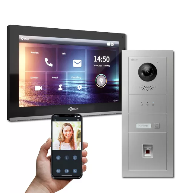 Goliath Türsprechanlage mit schwarzen Monitor