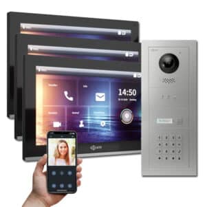 3 x 10 Zoll Innenstation mit Tastenfeld