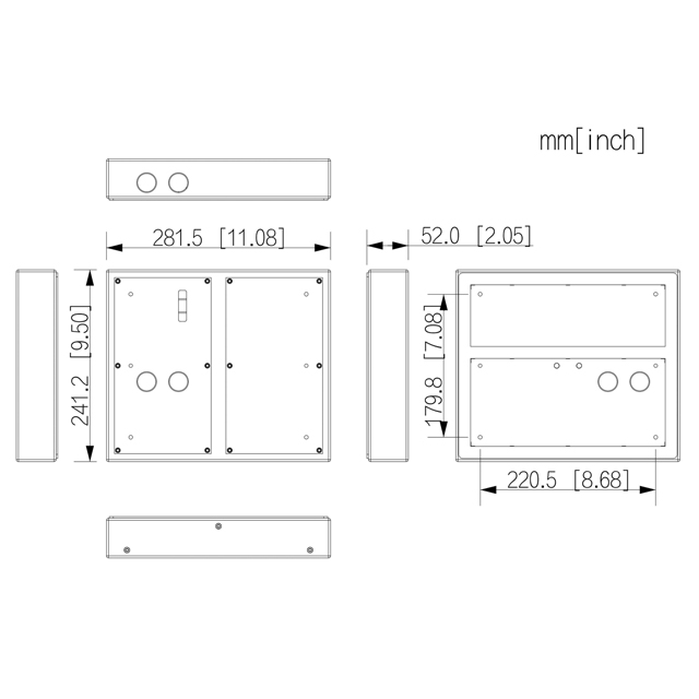 Goliath IP&2Draht 4fach Rahmen